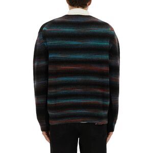 PAUL SMITH Men's Striped Knit Crewneck Sweater Men BLACK Sweaters & Cardigans